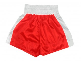 Shorts de Boxeo tradicionales Kanong : KNBSH-301-Clásico-Rojo